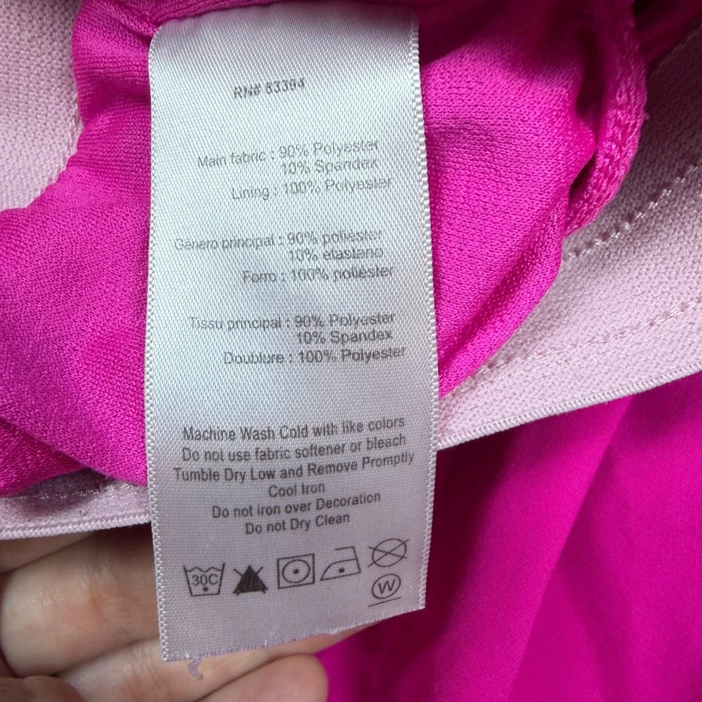 ASICS Running Shorts Womens XL Pink WA1SH2467 Athletic Lined Zipper Pocket